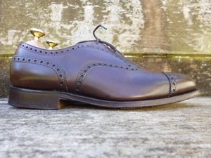 CHURCH'S BROGUES SCHUHE BRAUN LEDER UK7 HERREN DIPLOMAT TOP ZUSTAND - Bild 1 von 9