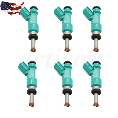 6x Inyectores de combustible Denso aptos para Toyota Sienna 2012 2013 2014 2015 2016 3,5 L V6 Foto 1 de 4