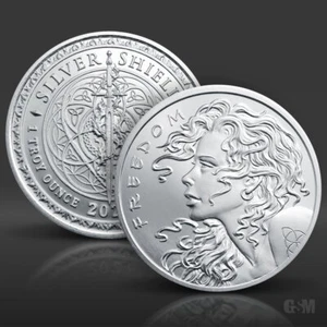 1 oz Freedom Girl BU Silver Round 2025 .999 fine Silver Bullion 1 Troy Ounce - Picture 1 of 3