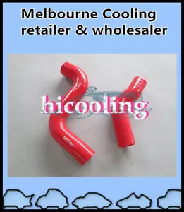Red Hose For HILUX KZN130GW 1KZ-TE DIESEL 3.0L 1993-1996 Silicone Radiator - Foto 1 di 6