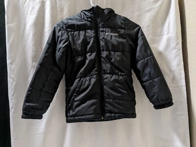 Columbia Abrigo Infantil Reversible Negro y Gris Polar y Negro Softshell M Foto 1 de 4