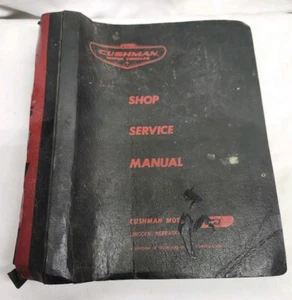 RARE Cushman Motor Vehicle Shop Service Manual Book Binder Part Conversion Lists - Picture 1 of 24