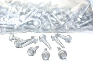 Lot of 250 #10 x 3/4" Coated Hex Washer Head Self Drilling Tapping TEK Screws - Picture 1 of 1