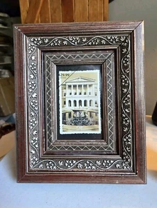 ANTIQUE LOOKFITS 4" X 6" GOLD GILT PICTURE FRAME WOOD FINE ART VICTORIAN, 10 - Picture 1 of 7