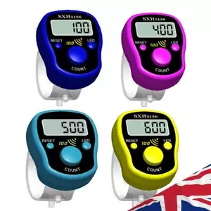 Mini Stitch Marker Row Finger Counter LCD Electronic Digital Display Hand Tally - Picture 1 of 24