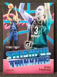 DIANA TAURASI 2019 WNBA PANINI DONRUSS SWISHFUL THINKING SILVER PRESS PROOF /199 - Picture 1 of 2