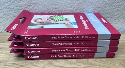 LOT OF 4 Canon PP-301 Photo Paper Plus Glossy II - 4" x 6" - 100 Sheets Each - Image 1 of 4