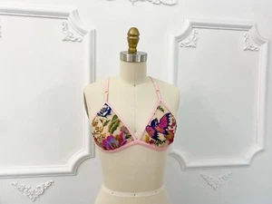 Jordan de Ruiter Floral/Phoenix Embroidered Bralette - NEU Handmade - Bild 1 von 2