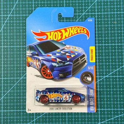 Hot Wheels - 2008 Mitsubishi Lancer Evolution Blue - 6 HW Race Team — 第 1/3 张图片