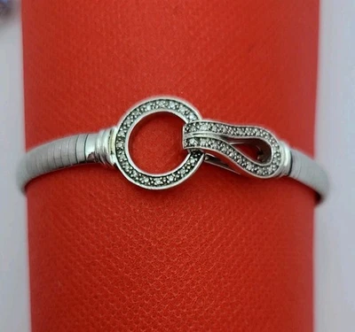 925 Sterling Silver Diamond Bracelet  - Image 1 of 4