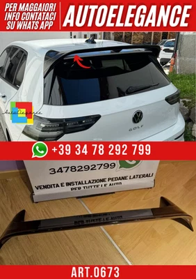 💕ART. 0673 SPOILER  VW GOLF 8 LOOK R NERO LUCIDO💕 - Immagine 1 di 4