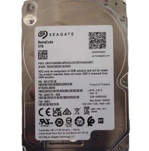 ST5000LM000 PN: 2AN170-566 Thailand FW:0001 TK (WCJ7) 2.5" 5000gb Sata 2022 HDD - Picture 1 of 1