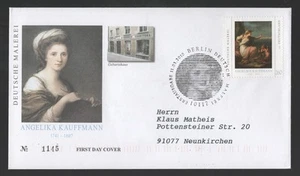 Deutschland Art. 2010 Gemälde von Angelica Kauffmann FDC. Berlin Ersttagsbrief - Bild 1 von 1
