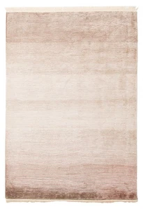Khaki Traditional 4'0" x 5'10" Oriental Hand-knotted Viscose Area Rug - Picture 1 of 9