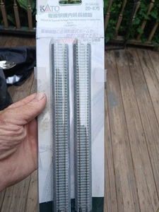 Kato 20-875 N Scale UniTrack Concrete Tie Single Track Straight 248mm 9-3/4 4pcs - Picture 1 of 8