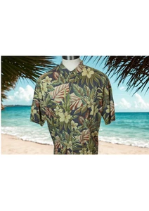 TORI RICHARD Men’s Hawaiian Floral Shirt Luxurious Cotton Lawn Fabric XL - Picture 1 of 12