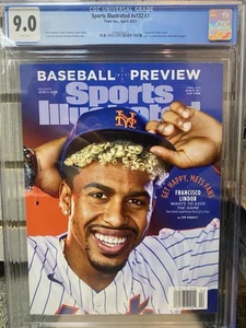 Francisco Lindor FC Sports Illustrated CGC 9.0 Newsstand April 2021 Mets - Picture 1 of 7