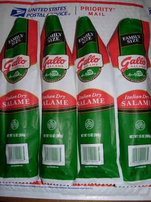 4 - PACKS GALLO ITALIAN SALAMI DRY SALAME "Family Size"  13 Oz Each Fast & Fresh - Image 1 of 4