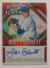 2014 Panini Prizm Perennial Draft Picks Scott Blewett Auto #ed 045/100