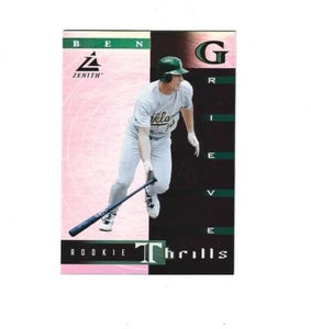 1998 Zenith Rookie Thrills #10 Ben Grieve OAKLAND ATHLETICS - Picture 1 of 1