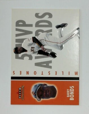 2003 Fleer Tradition #25 MS Barry Bonds Milestones - Image 1 of 2