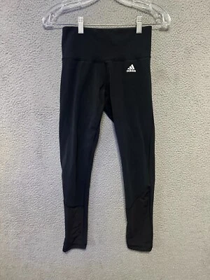 Leggings ADIDAS Mujer 7/8 Negros Talla Pequeña Elastizados Adulto Algodón Foto 1 de 4