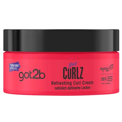 got2b got curlz 200ml refreshing Curly Girl Cream natürlich definierte Locken - Bild 1 von 4