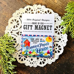 2"x3" Gift Magnet * Nonnie & Papa 's House * Grandparent USA DecoGreet New - Picture 1 of 5