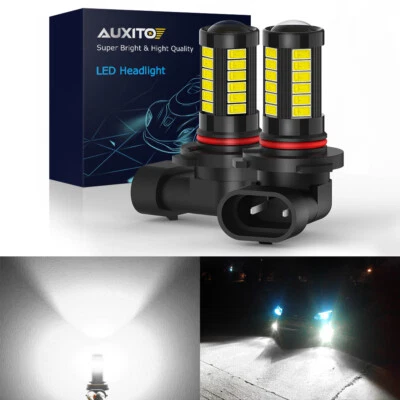 AUXITO 9006 HB4 LED Fog Light Bulbs Replace Halogen Lamp Super Bright 6000K - Image 1 of 4