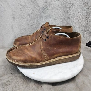 Clarks Shoes Mens Size 11 Originals Desert Trek Brown Leather Crepe Boots *GUC* - Picture 1 of 11