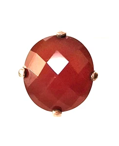 WHITNEY KELLY 925 STERLING SILVER AND FACETED CARNELIAN RING SIZE 5.75 - Picture 1 of 9