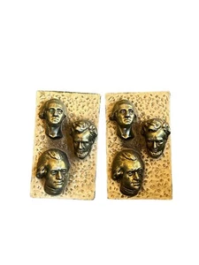 Vintage US Presidents Bookends Washington Lincoln Jefferson - Picture 1 of 6