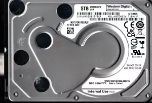 WD50NDZW-11BHVS1 S/N: WXD2D WESTERN DIGITAL 5TB THAILAND FEB 2022 - Picture 1 of 2