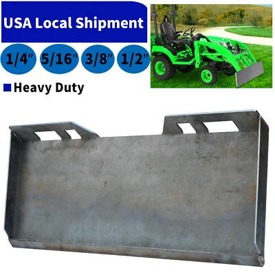 1/4" 5/16" 3/8" 1/2" Skid Steer Loader Mount Plate Quick Tach Attachment Heavy - Image 1 of 4