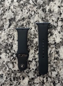 Genuine Apple Sport Band Apple Watch 45mm 44mm 42mm Midnight SERIES 8 7 6 SE M/L - Zdjęcie 1 z 4
