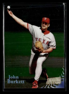 1998 Stadium Club John Burkett One of a Kind /150 #62 Texas Rangers FX6913 - Image 1 of 2