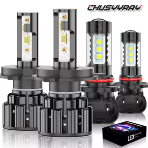 For Toyota Prius 2004-2009 6000K LED Headlight Hi/Lo Beam Fog Light Bulbs Combo - Bild 1 von 12