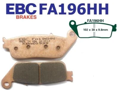 EBC Garnitures De Frein FA196HH pour Daelim VT Vs Vl Vj Vjf 125 Honda CB 250 500 Foto 1 de 2