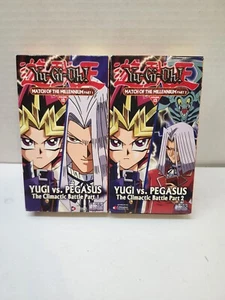 YU-GI-OH Yugi vs Pegasus Match of Millennium Part 1 & 2 VHS Lot Vol 12/13 Exodia - Picture 1 of 3