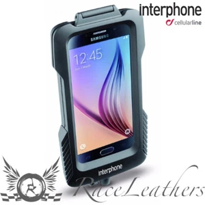 INTERPHONE GALAXY S6 EDGE MOBILE PHONE HOLDER FOR NON-TUBULAR HANDLEBARS - Picture 1 of 1