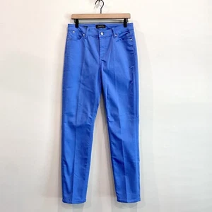 Talbots Women’s 8 LONG Flawless Slim Ankle 5 Pocket Jeans Stretch Blue - Picture 1 of 8