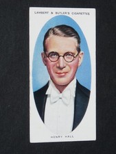 1936 LAMBERT & BUTLER CIGARETTES CARD DANCE BAND LEADERS #9 HENRY HALL GB