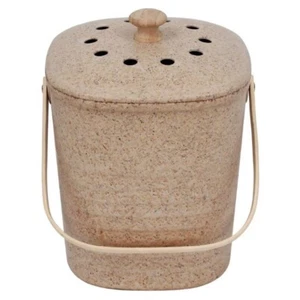 White Magic Eco Basics Compost Kitchen Waste Bin Granite 4L - Picture 1 of 5