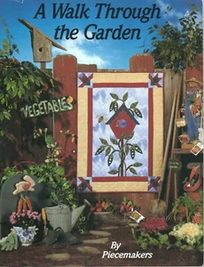 A Walk Through the Garden Piecemakers Wall Quilts Patterns Instructions Exc Cond - Bild 1 von 6