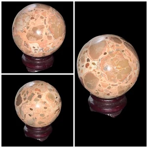 51mm 200g Leopardite Jasper Sphere Natural Leopard Skin Crystal Polished PERU - Picture 1 of 1