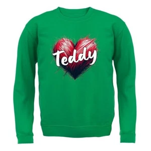 Love Heart Teddy - Kids Hoodie / Sweater - Singer Lyrics Fan Tour Love Conert - Picture 1 of 20