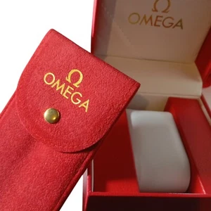 OMEGA Watch Box Used Leatherette Full Kit For Collection Presentation & Gift - Picture 1 of 2