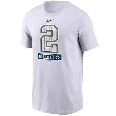 Derek Jeter New York Yankees Nike Salón de la Fama Inductado Camiseta Para Hombre #2 MLB Nueva Foto 1 de 4