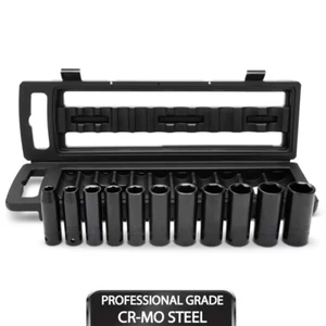 1/2 In. Drive SAE 6-Point Impact Socket Set with Storage Case (11-Piece) - Picture 1 of 8