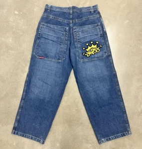 JNCO Jeans Rare Vintage Yellow Crown Logo. Größe 38 x 32, Top Zustand - Bild 1 von 7